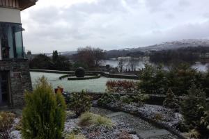 Lakeland garden in winter Lakeland garden in winter
